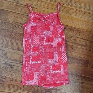 Carters Sz 4T Red Bandana Print Romper